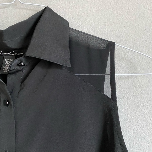 NWOT Kenneth Cole sleeveless blouse - Picture 3 of 4
